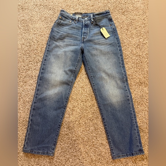 Levi's 501 Cropped Straight Jeans - Picture 1 of 4